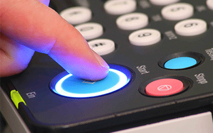 Copier control panel